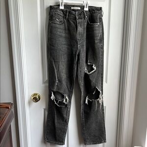 Pacsun Faded Black Distressed  Ripped Jeans Size 27